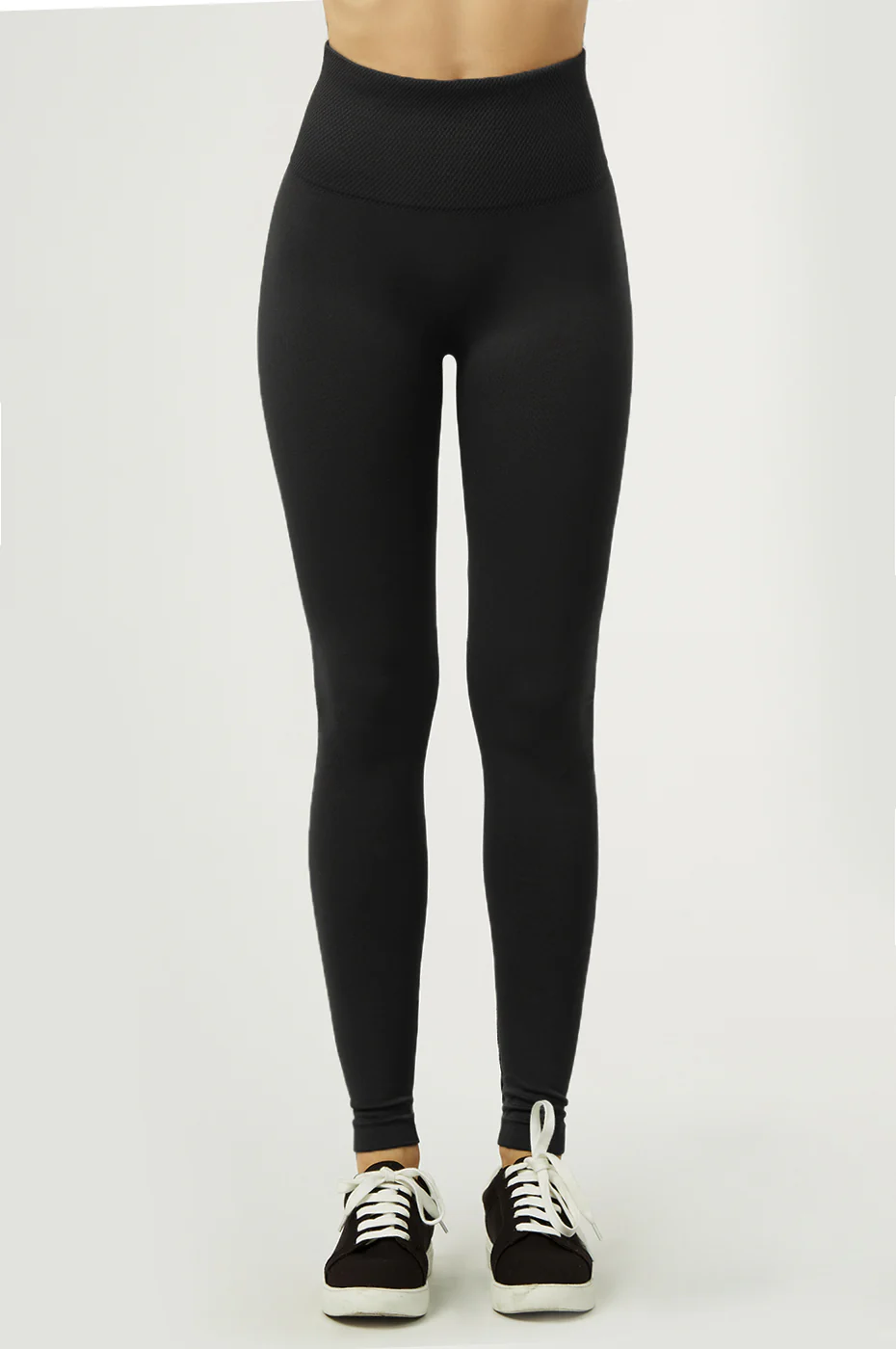 SOFRA LADIES HIGH WAIST EXTRA-WIDE BAND LEGGINGS (EX907)